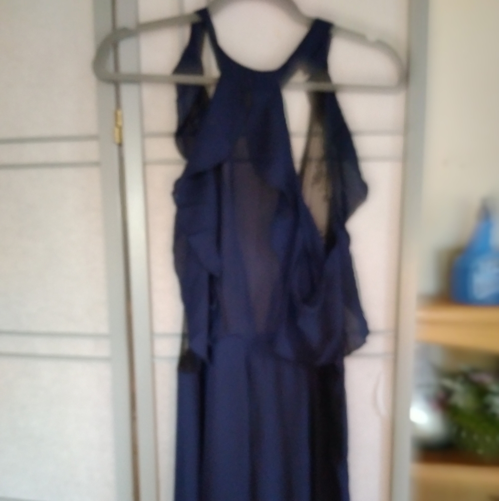 Feminine blue jumpsuit